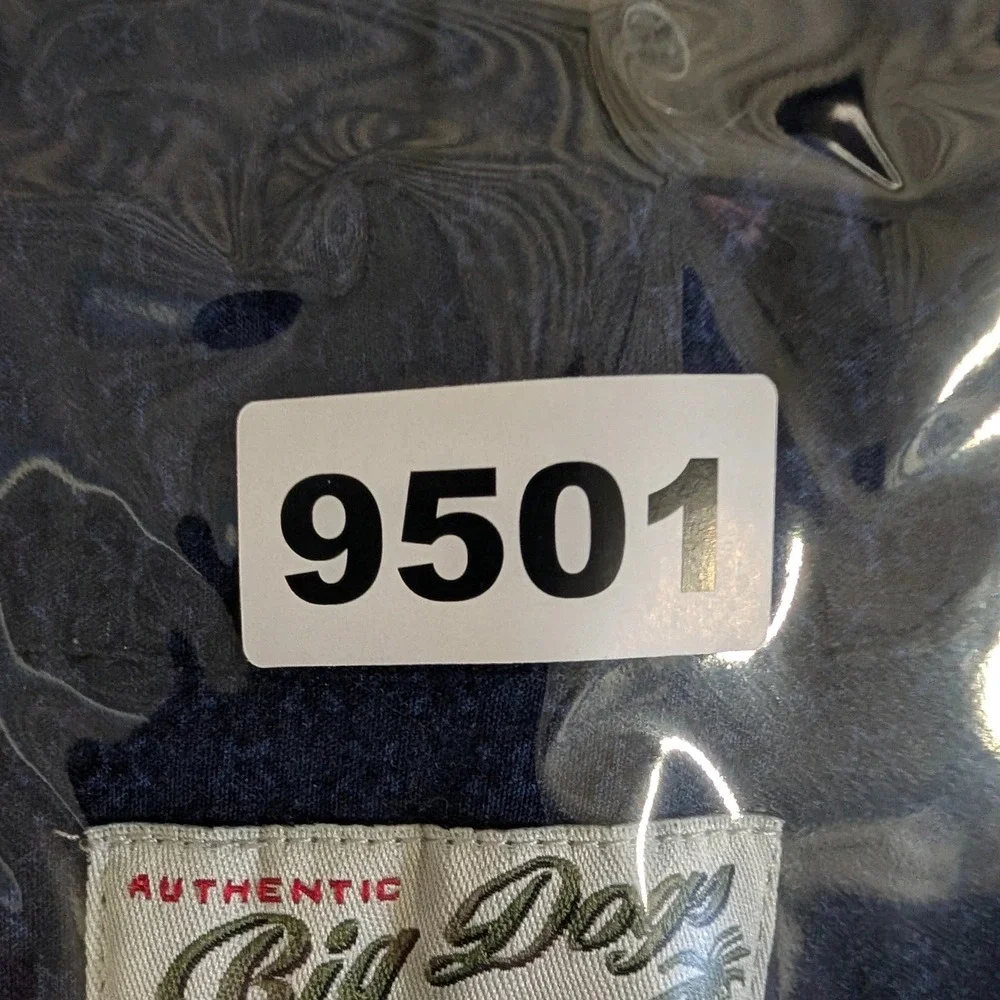 Big Dogs Shirt Mens 2XL Blue All American Muscle‎ Car Rayon Mustang Ford Dodge - Picture 8 of 8